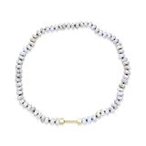 "Bosfor" Rondelle Bead Strand - Blue Lace Agate