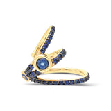 ¡Buenos Días! XL Triple Ray Sapphire Ear Cuff (no piercing)
