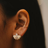 "Bahía" Earring - Yellow Gold and Diamonds