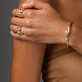 "Txirimiri" Hinge Cuff Bracelet