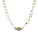 Pavé "Macu” Beaded Necklace - Freshwater Pearl