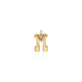 "Sanse" Small Letter Charm Pendant