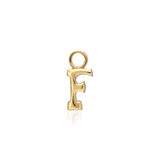 "Sanse" Small Letter Hoop Charm