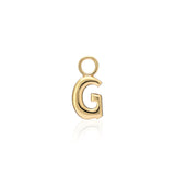 "Sanse" Small Letter Hoop Charm