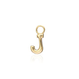 "Sanse" Small Letter Hoop Charm