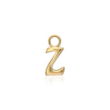 "Sanse" Small Letter Hoop Charm