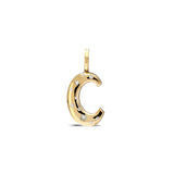 "Sanse" Large Flush-set Diamond Letter Pendant