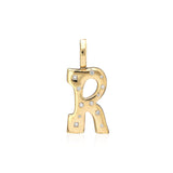 "Sanse" Large Flush-set Diamond Letter Pendant