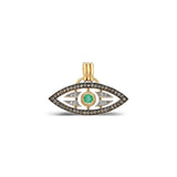“Macu” Caribbean Eye Pendant - Diamonds and Emerald