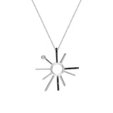 ¡Buenos Dias! White Gold and Black Diamond Necklace