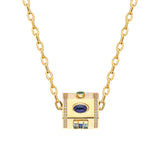Yarí “Tesoro” Nugget Charm Pendant - Multi-Shaped Gemstones