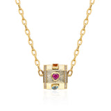 Yarí “Tesoro” Nugget Charm Pendant - Multi-Shaped Gemstones