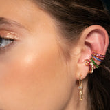 ¡Buenos Días! “Mega Ray” Ear Cuff - Pink Sapphires