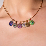 “Acu” White Diamond and Blue Sapphire Pendant