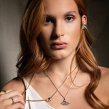 “Macu” Caribbean Eye Pendant - Diamonds and Emerald