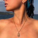 “Atabex” Cutout Pendant - Ruby Earth