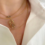 “Atabex” Cutout Pendant - Sapphire Sea