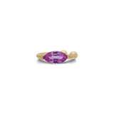 “Sera” Floating Marquise Ear Cuff - Pink Sapphire (no piercing)