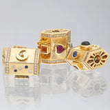 Yarí “Tesoro” Nugget Charm Pendant - Multi-Shaped Gemstones