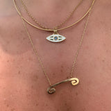 “Macu” Enamel and Topaz Caribbean Eye Pendant - Antilles