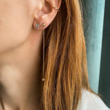 “Txirimiri” Mini Siempre Stud Earring - White Diamond