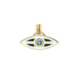 “Macu” Enamel and Topaz Caribbean Eye Pendant - Antilles