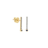 ¡Buenos Días! Small White Diamond Ray Single Earring