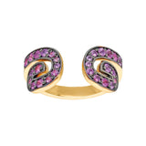 “Txirimiri” Pink Sapphire Bling Ring - Tropik