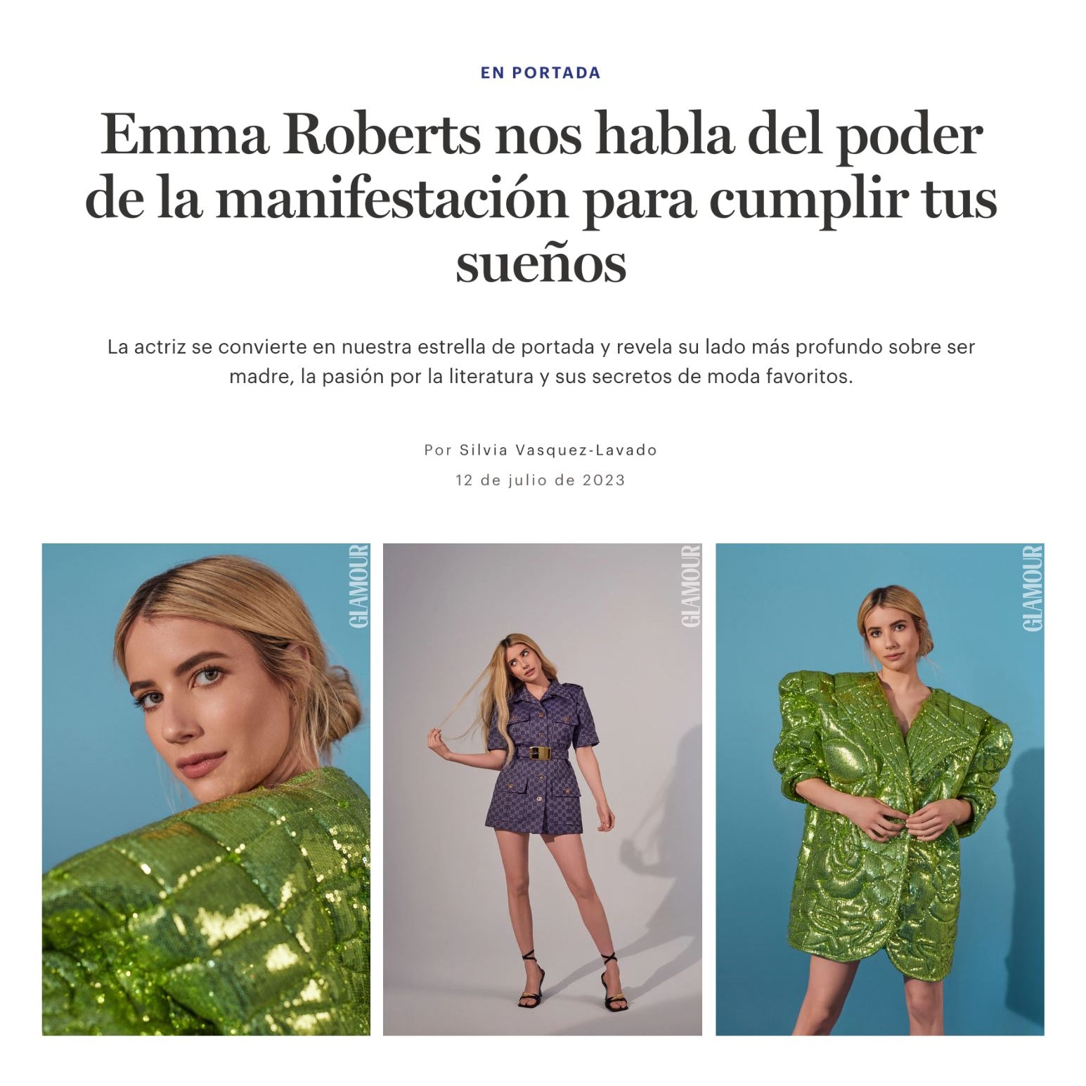 Emma Roberts | Glamour Mexico & Latin America