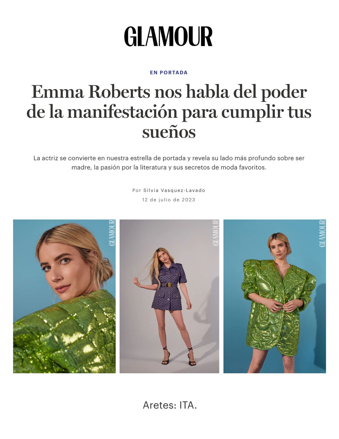 Emma Roberts | Glamour Mexico & Latin America