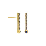 SAMPLE SALE ¡Buenos Días! Extra Long Cognac Diamond Ray Earring