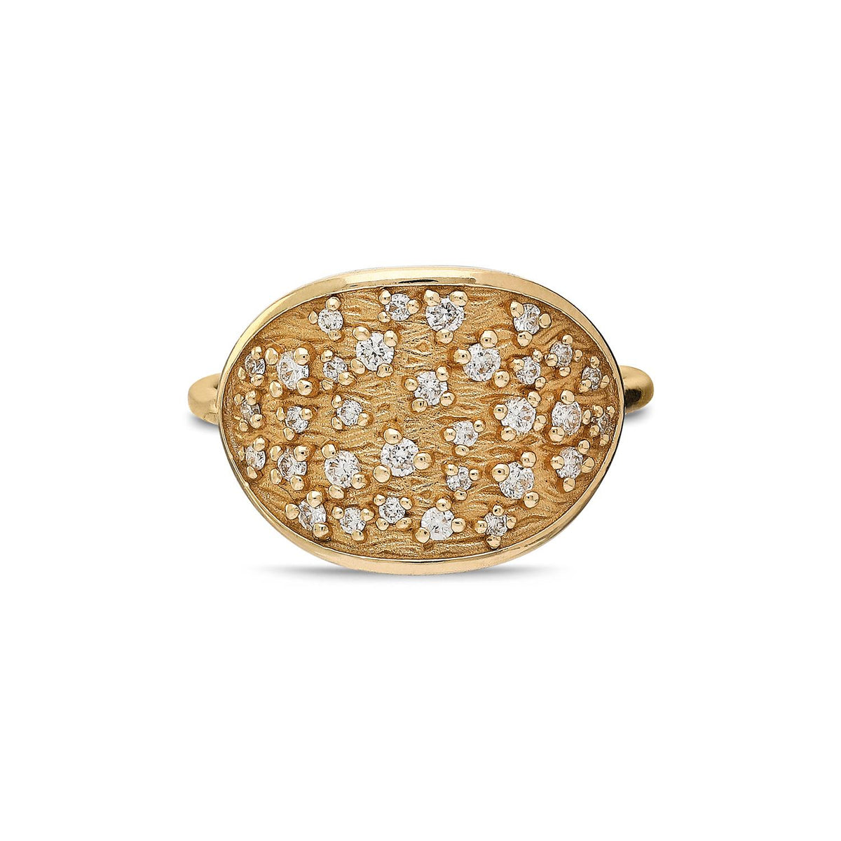 "Abrazo" Diamond Signet Ring