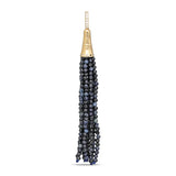 "Aguaviva" Tassel Pendant - Sapphires and White Diamonds