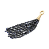 "Aguaviva" Tassel Pendant - Sapphires and White Diamonds