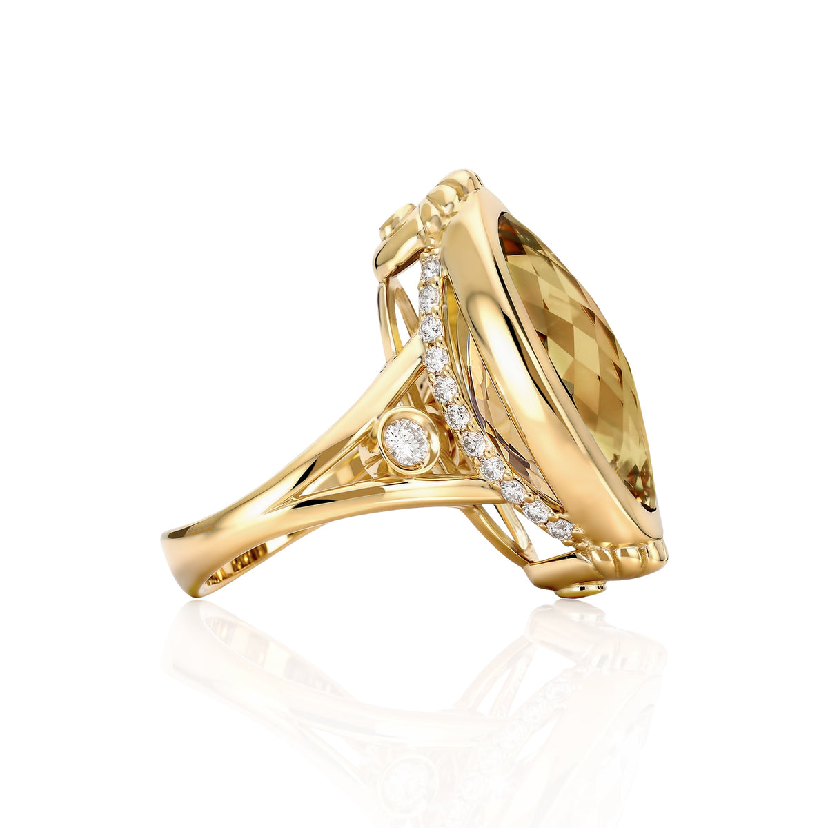 "Bahía" Cóctel Ring - Lemon Topaz