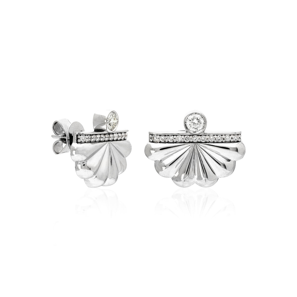 "Bahía" Earring - White Gold and Diamonds