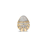 "Bahía" Pavé Diamond Shell Bead Pendant