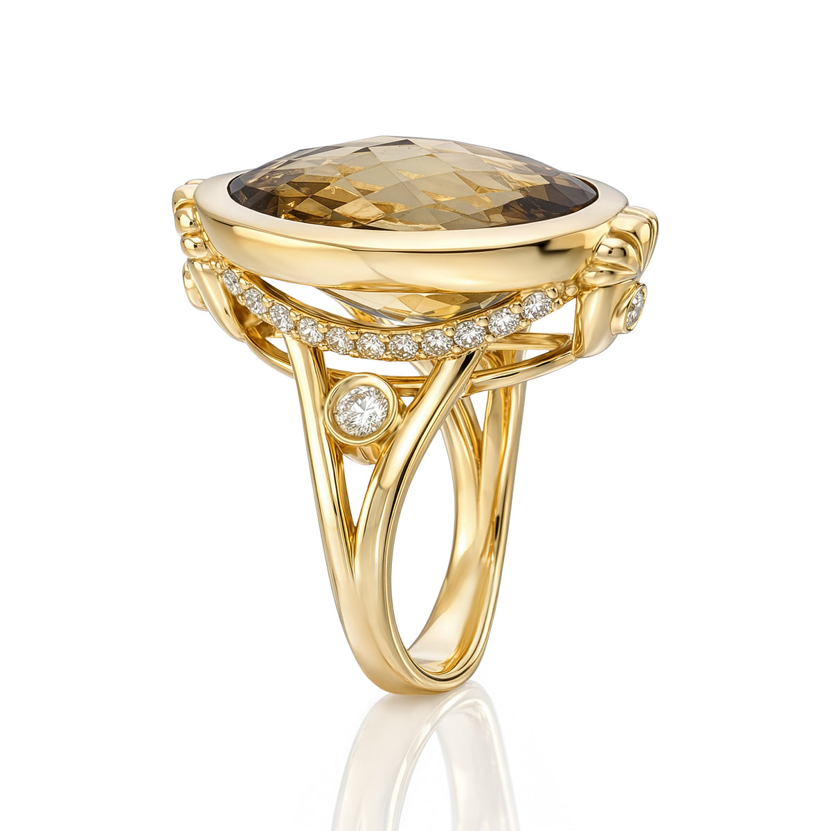 "Bahía" Cóctel Ring - Lemon Topaz
