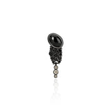 Bodrum "Blackout" Stud - Black and Cognac Diamonds and Black Onyx
