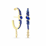 "Bodrum" Cuff Earring - Blue Sapphires
