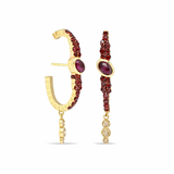 "Bodrum" Cuff Earring - Garnets and Rhodolite