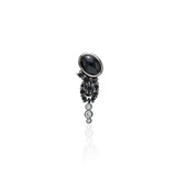 Bodrum "Blackout" Stud - Black and Cognac Diamonds and Black Onyx