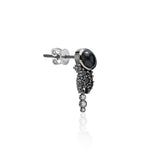 Bodrum "Blackout" Stud - Black and Cognac Diamonds and Black Onyx