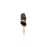 Bodrum "Tuxedo" Stud Earring - Black and White Diamonds and Black Onyx