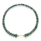 "Bosfor" Rondelle Bead Strand - Light Emerald