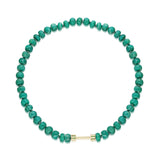 "Bosfor" Spherical Bead Strand - Emerald