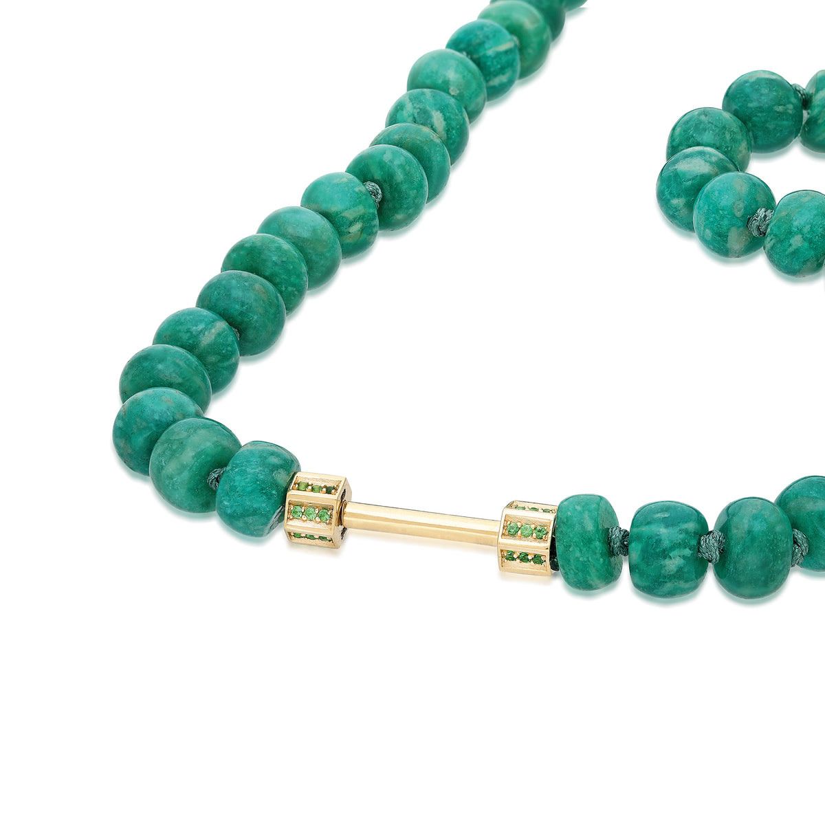 "Bosfor" Spherical Bead Strand - Amazonite