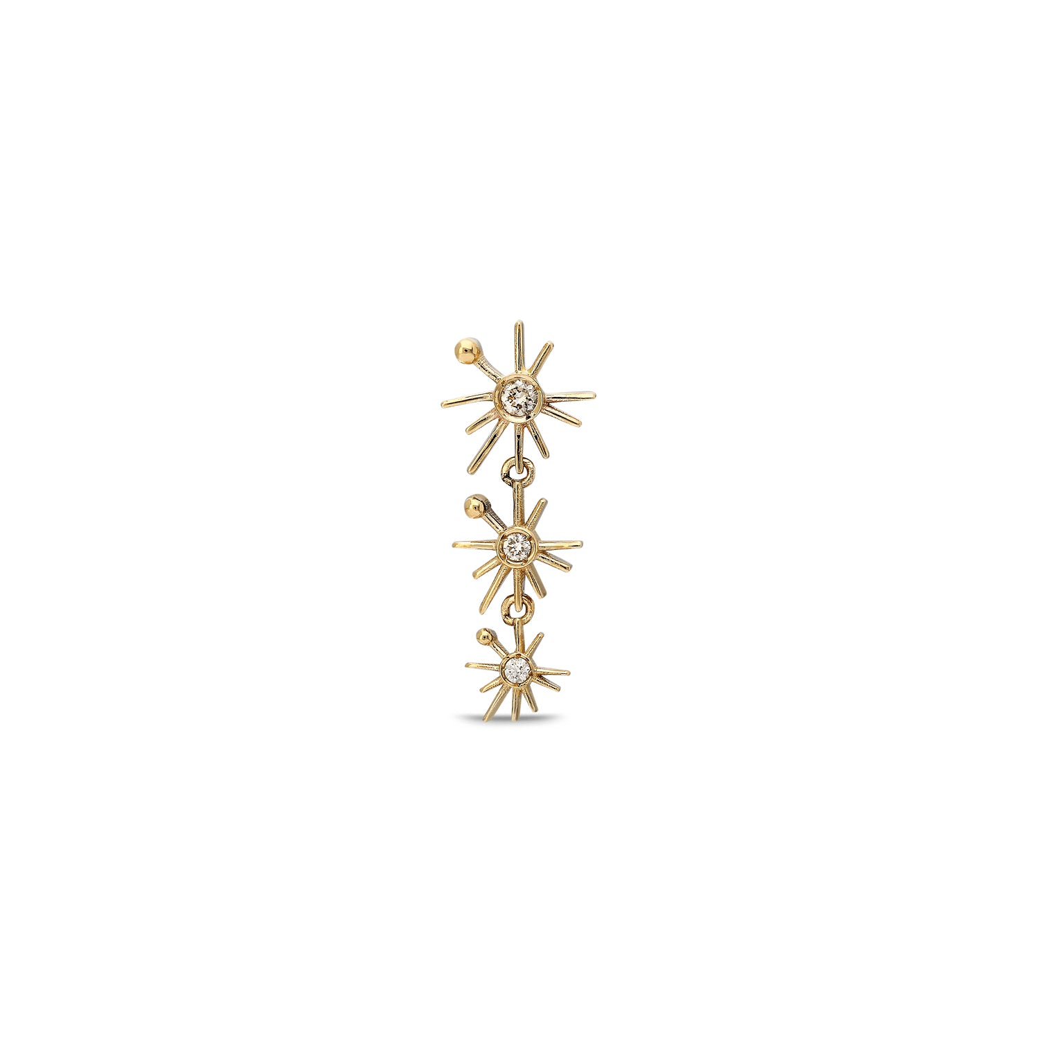 ¡Buenos Días! Mini Sun Triple Dangler - White Diamond