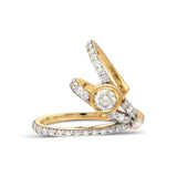 ¡Buenos Días! "Gala" XL Triple Ray White Diamond Ear Cuff (no piercing)