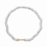 SAMPLE SALE "Bosfor" Rondelle Bead Strand - Blue Lace Agate